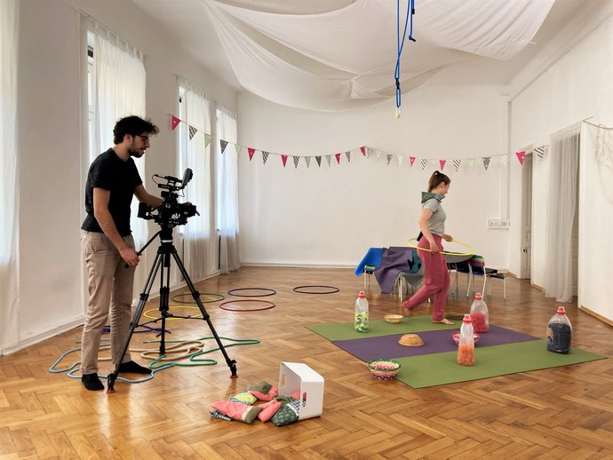 Bewegungsparcours für zu Hause